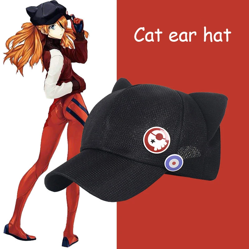 

Cute Cat Ear Polar Fleece Hat Peak Cap Baseball Cap Anime Cosplay Accessories