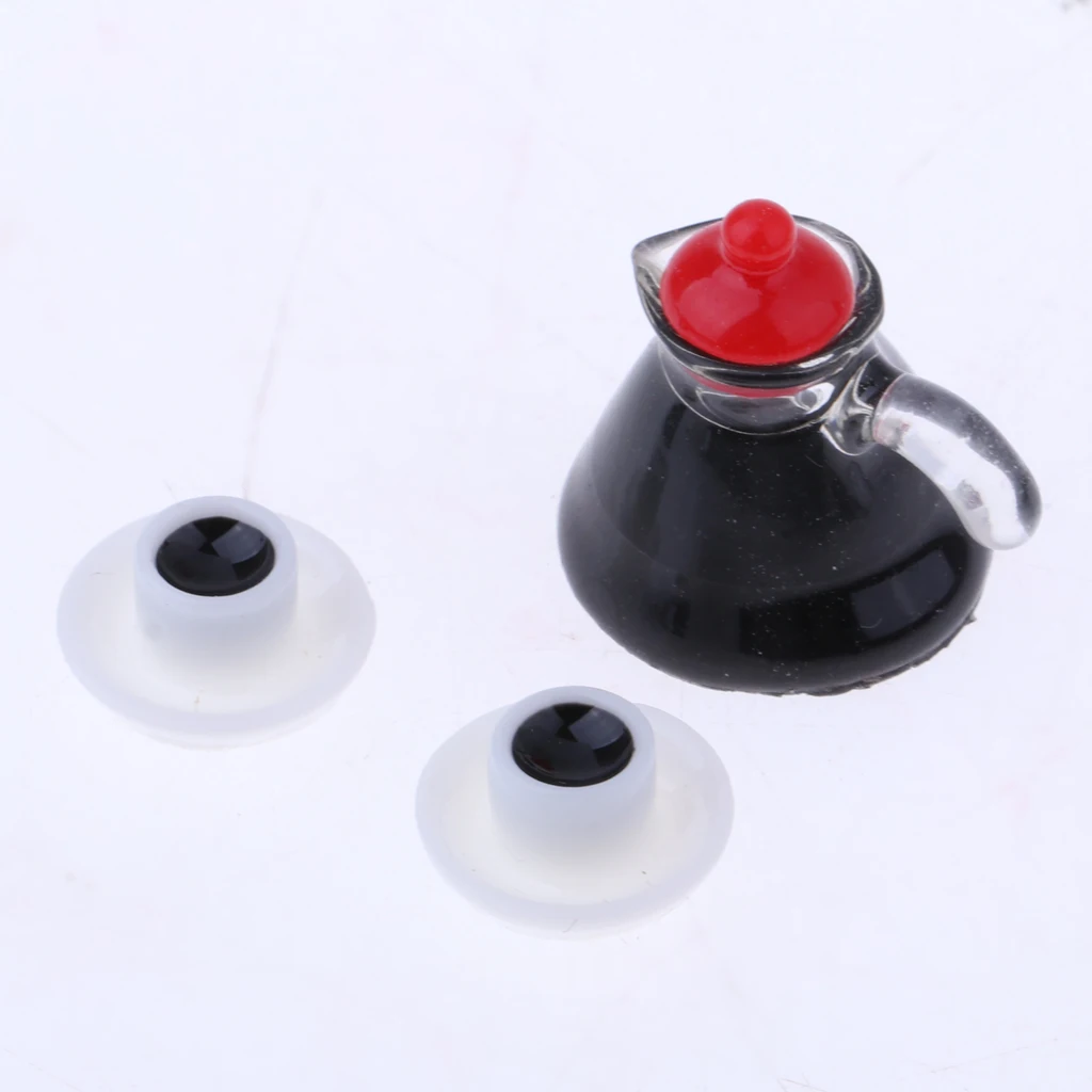 

1/12 Dollhouse Miniature Kitchen Supplies Coffee Maker and Coffee Pot, Cups