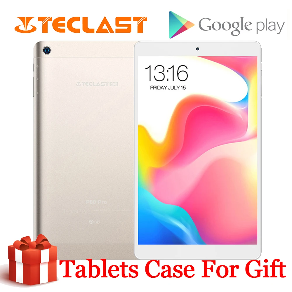 Teclast P80 Pro планшет Android сенсорный экран 8 дюймов 1280*800 3 ГБ ОЗУ 16 Гб ПЗУ двойной WiFi Android 7,0 MTK8163 четырехъядерный планшет gps
