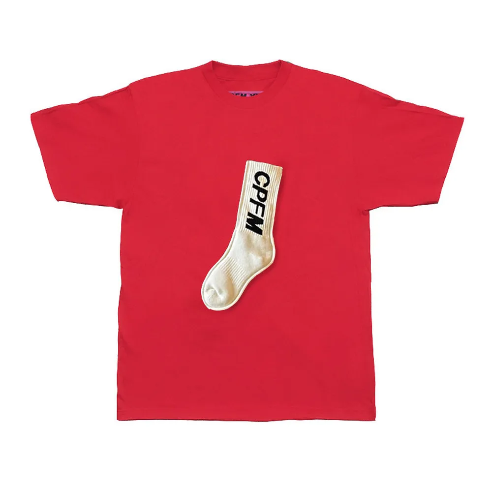 

Kanye CPFM.XYZ Sock T shirts 1:1 Best-Quality Top Tee CPFM.XYZ Sock T-Shirts men t shirt tshirt boyfriend gift