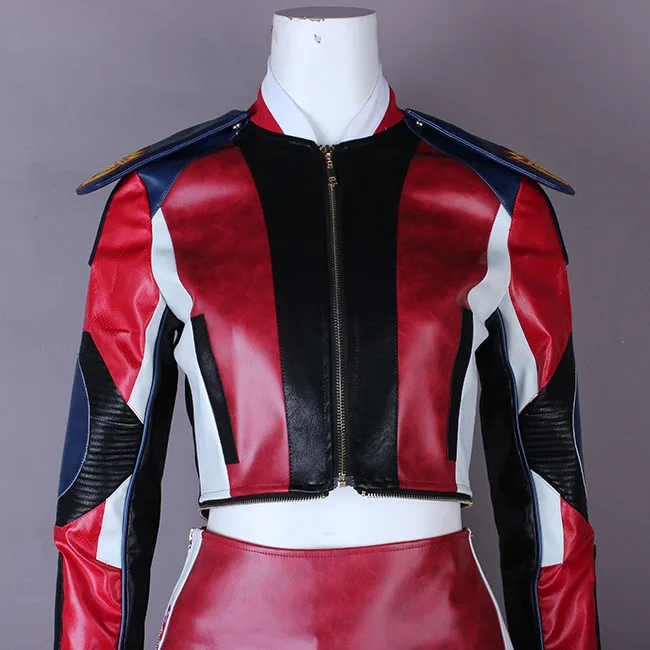 [По индивидуальному заказу] аниме наследники 3 Эви красная боевая униформа полный