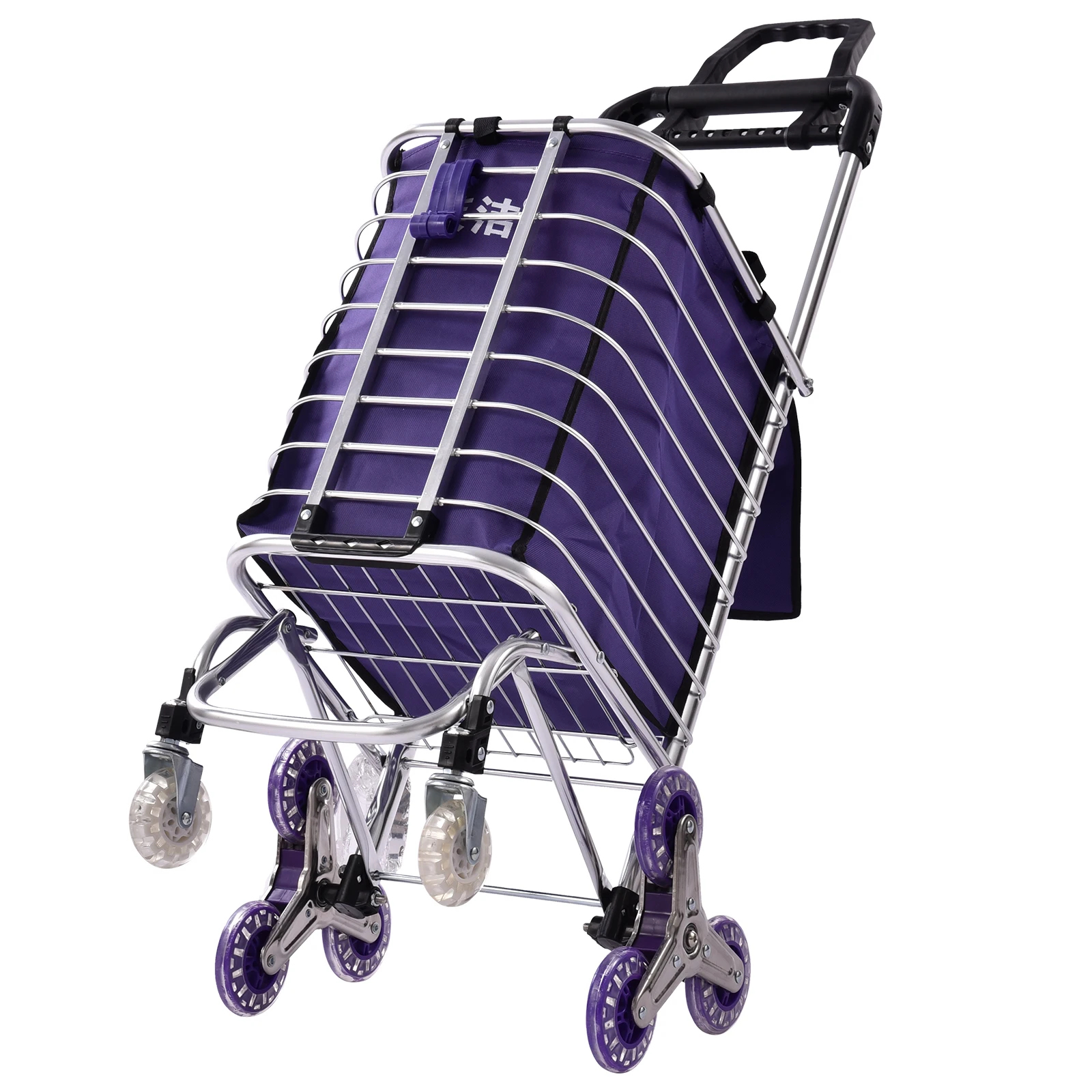 

Shopping Cart Small Cart Shopping Cart Climbing Stairs Folding Pull Cart Can Push Can Sit Elderly Travel Cart