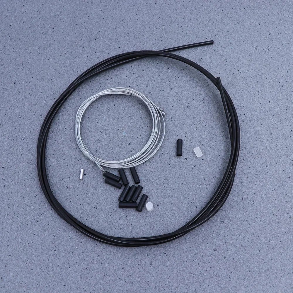 Набор проводов и колпачков для тормозной линии дорожного велосипеда (черный) |
