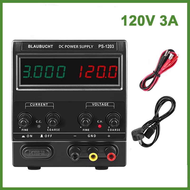

BLAUBUCHT 220V/110V Adjustable laboratory Power Supply 30V 10A 48V 72V 100V 120V 3A 60V 5A Regulator Switching DC Power Supplies