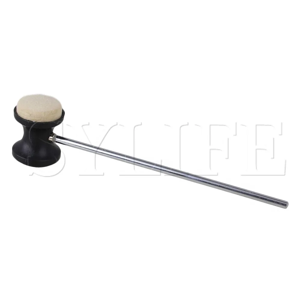 Bassy Sound Stainless Steel Shaft Felt Head Black Bass Drum Beater | Спорт и развлечения