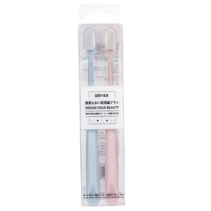 

2pcs Soft Toothbrush Adult Nano Silicone Brush Oral Hygiene Antibacter Tool