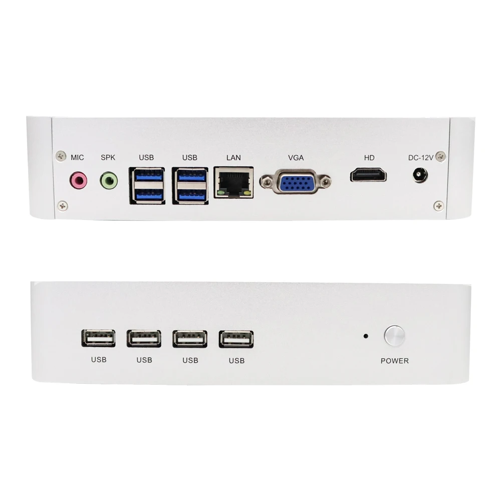 Eglobal Новый безвентиляторный мини-ПК Intel i7-1065G7 2 * DDR4 Msata + M.2 PCIE PC Gamer Windows 10 HTPC Nuc VGA DP HDMI