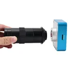 Промышленный микроскоп камера C-mount Объектив Стекло 8X-130X увеличение Регулируемый 25 мм увеличительный окуляр