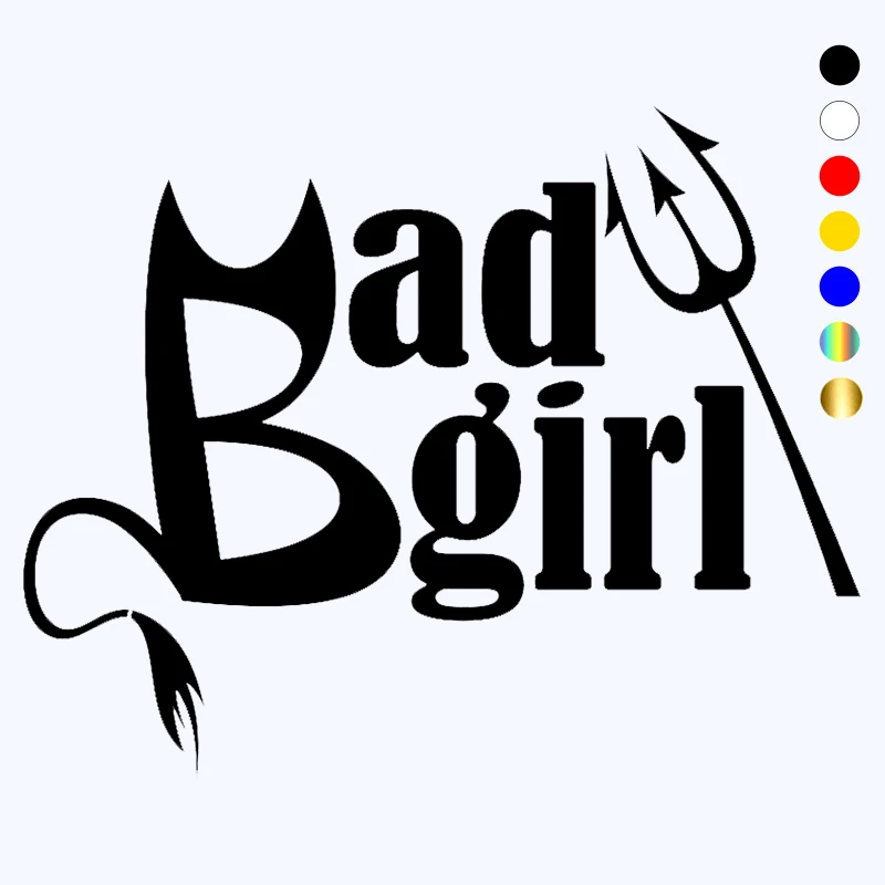 

CK2584# BAD girl funny car sticker vinyl decal white/black car auto stickers for car bumper window car decorations