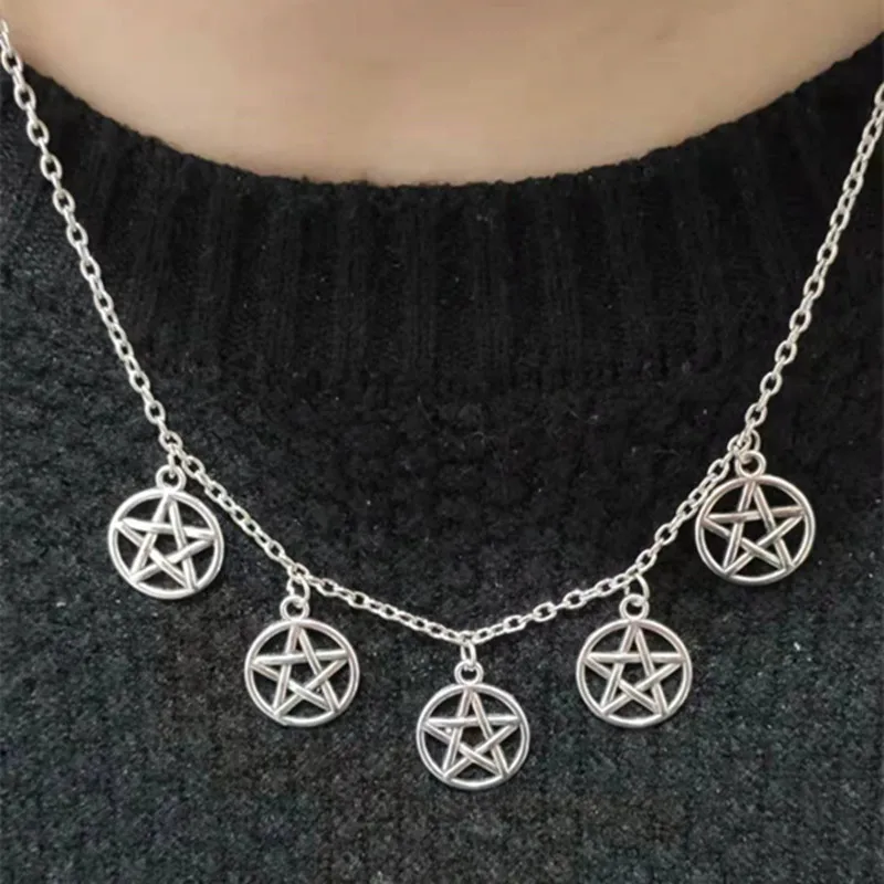 Женское ожерелье с подвеской в виде пентаграммы | Украшения и аксессуары