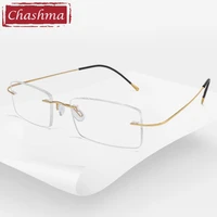 2 g rimless spectacles men light weight titanium eye glasses frames women optical eyeglasses for prescription lenses