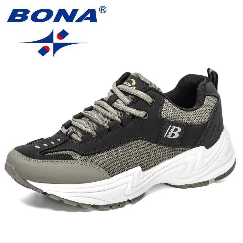

BONA 2021 New Designers Popular Mens Sneakers Trendy Lace-Up Lightweight Walking Big Size Leisure Footwear Man Zapatillas Hombre