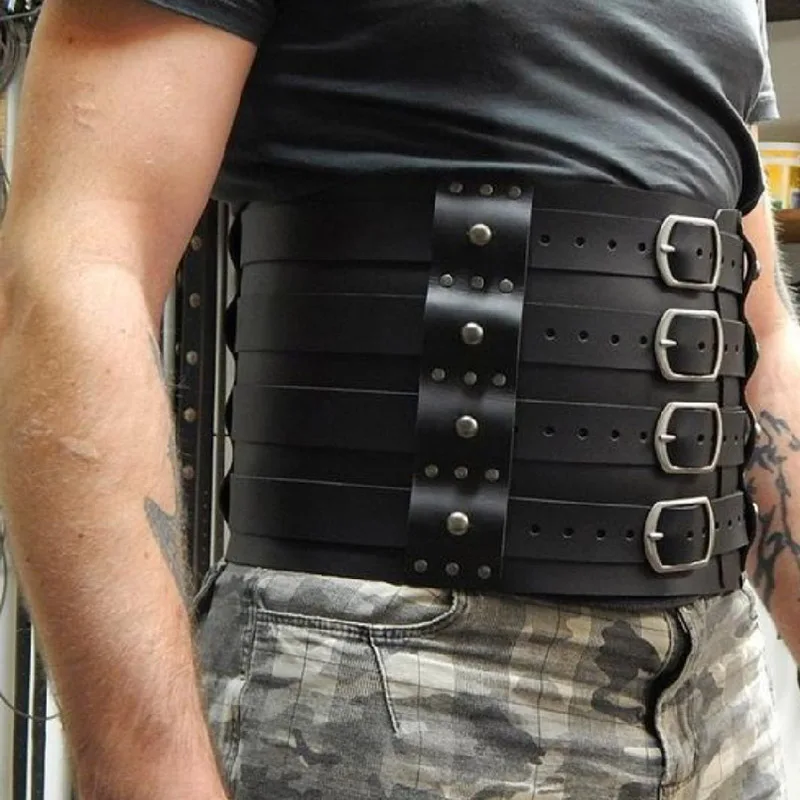 Ремень для косплея мужской широкий винтажный средневековья | Тематическая