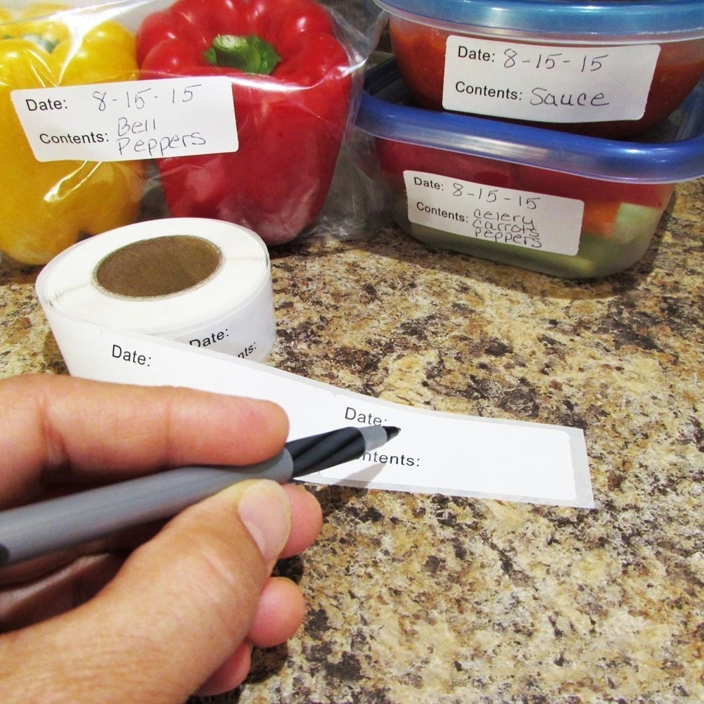 

DIY Food Storage Removable Home Kitchen Tag Wedding Decoration No Residue Adhesive Date Refrigerator Label Sticker Easy Clean