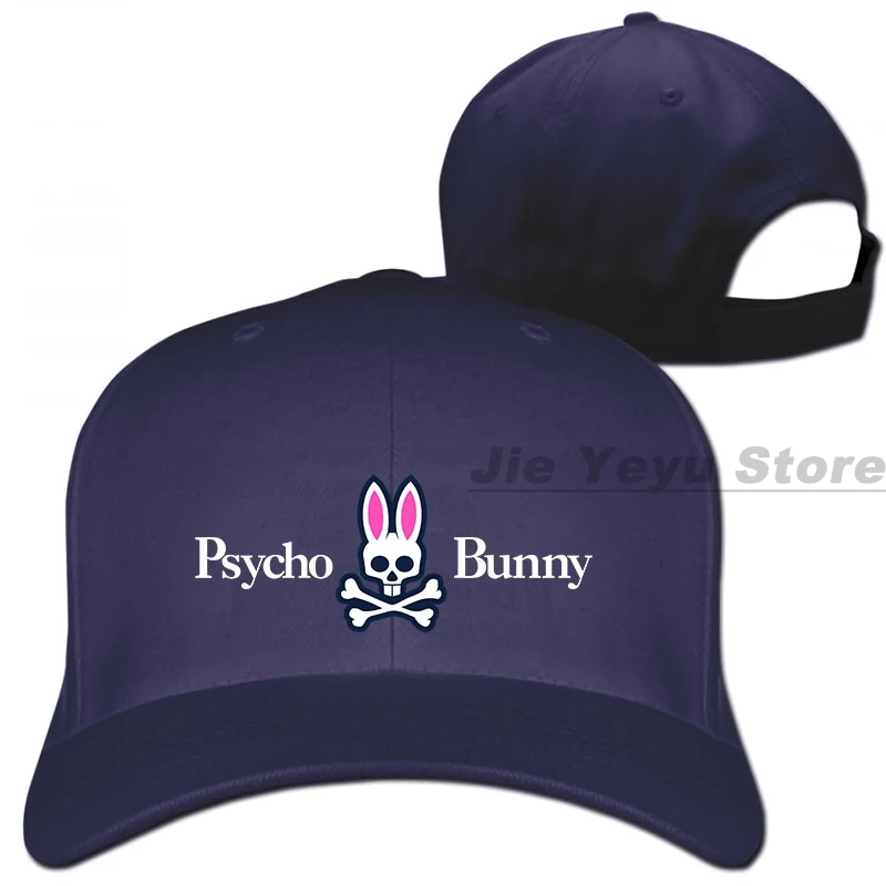 Psycho Bunny бейсбольная кепка для мужчин и женщин, Кепка-Дальнобойщик, модная Регулируемая Кепка - Цвет: 1-Navy
