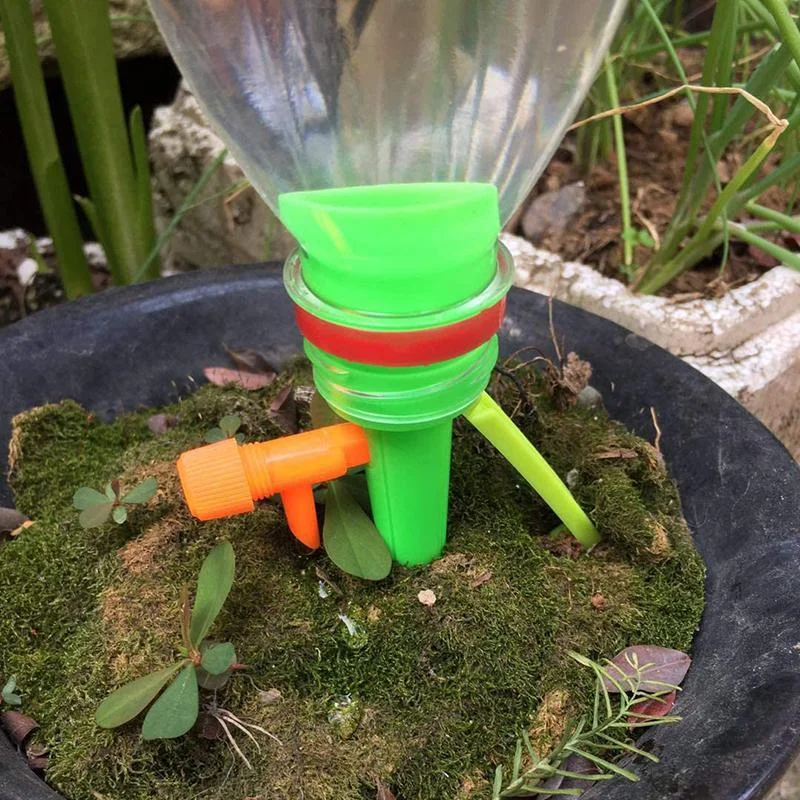 

4/12/24PCS Automatic Irrigation Water Saver Watering Sprinkler Nozzle Soft Drink Bottle Dip Gardening Plant Watering Spray-head