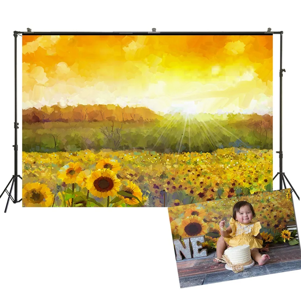 Фотофон HUAYI для новорожденных Пасхальная Весенняя фотография фоны акварель
