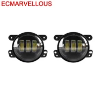 luces para auto daytime running cob drl led side turn signal styling fog headlight car light assembly for jeep wrangler