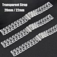 replacement watchband 20mm 22mm for huawei watch gt 2 strap transparent watchbands bracelet accessories for samsung galaxy watch