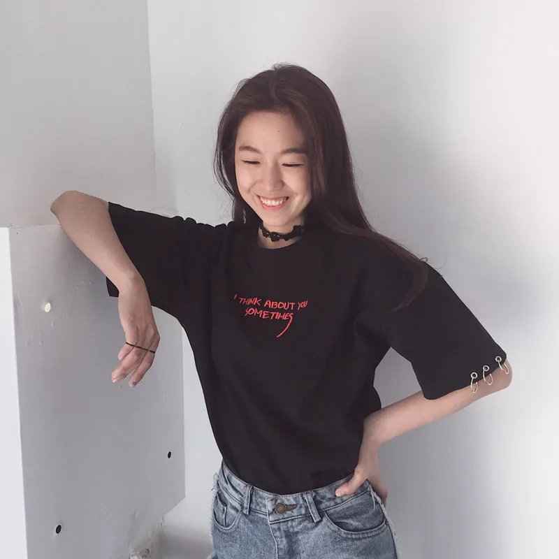 Женские футболки в стиле Харадзюку новые летние свободные с забавным принтом