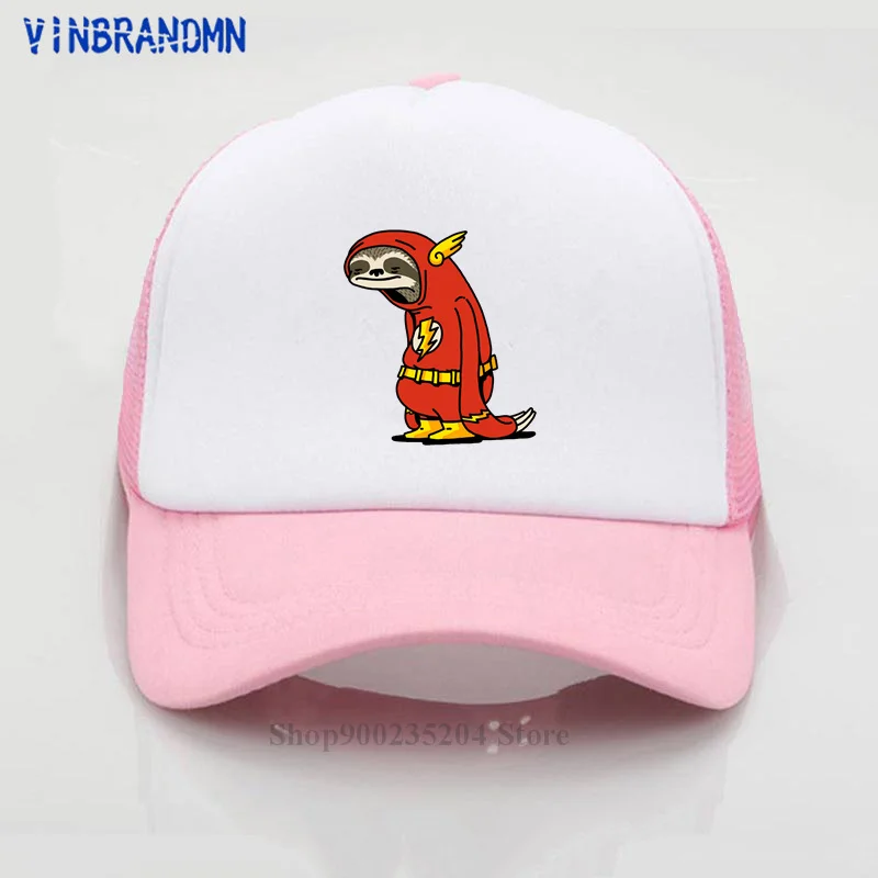 Бейсболка Мужская ленивый Ленивец смешной Рисунок из мультфильма красный |