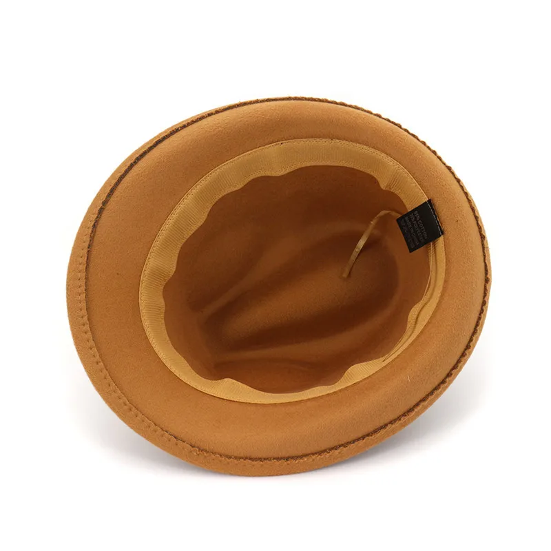 

SHALUOTAOTAO Trend Autumn Winter Women Woolen Fedoras Panama Ladies Cap Personality Fashion Sombreros Leisure Party Jazz Hat NEW