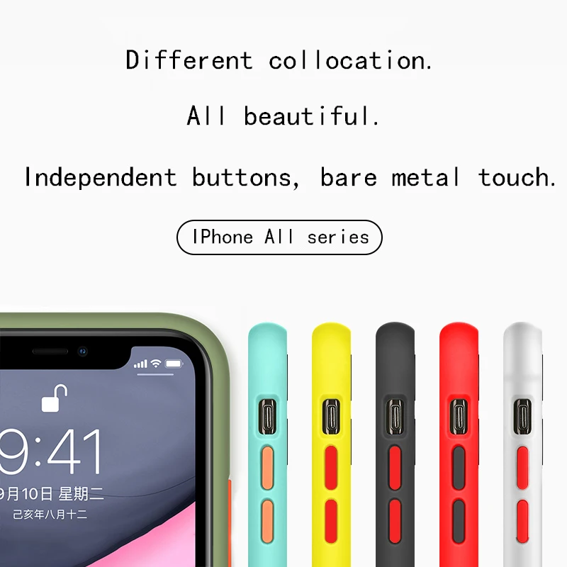 Прозрачный чехол для телефона Apple iPhone 11 12 Pro Max mini XR X XS MAX SE 2020 7 8 6 6S Plus силиконовый