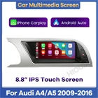 Автомобильный беспроводной мультимедийный сенсорный экран 8,8 дюйма для Audi A4 A5 2009-2016 LHD RHD видеокамеры