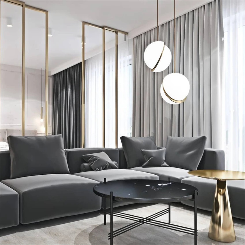 Акриловые подвесные светильники с шариками в скандинавском стиле лампы для