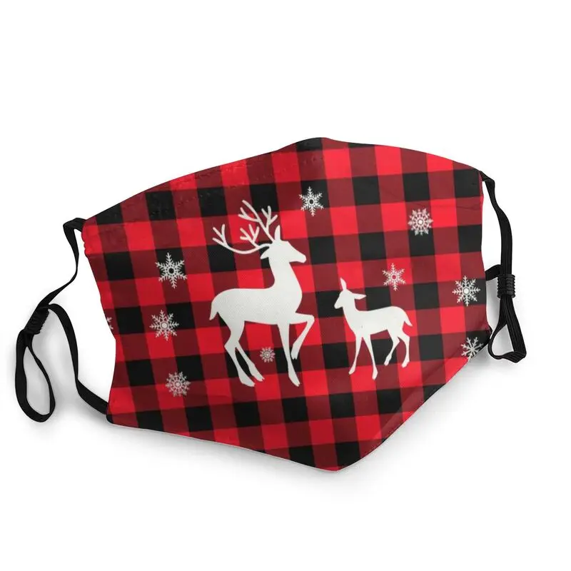 

Рождественская маска с рисунком снега оленей, пылезащитная неодноразовая маска для лица, защитный чехол унисекс, респиратор для взрослых ...