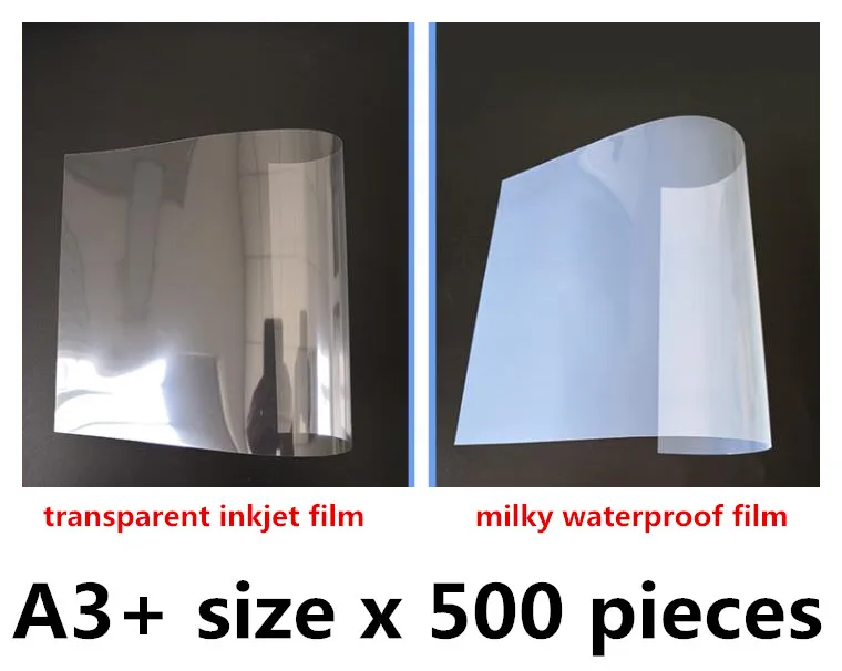 A3 + Размер * 500 шт. прозрачные листы из ПВХ для струйного принтера | Компьютеры и