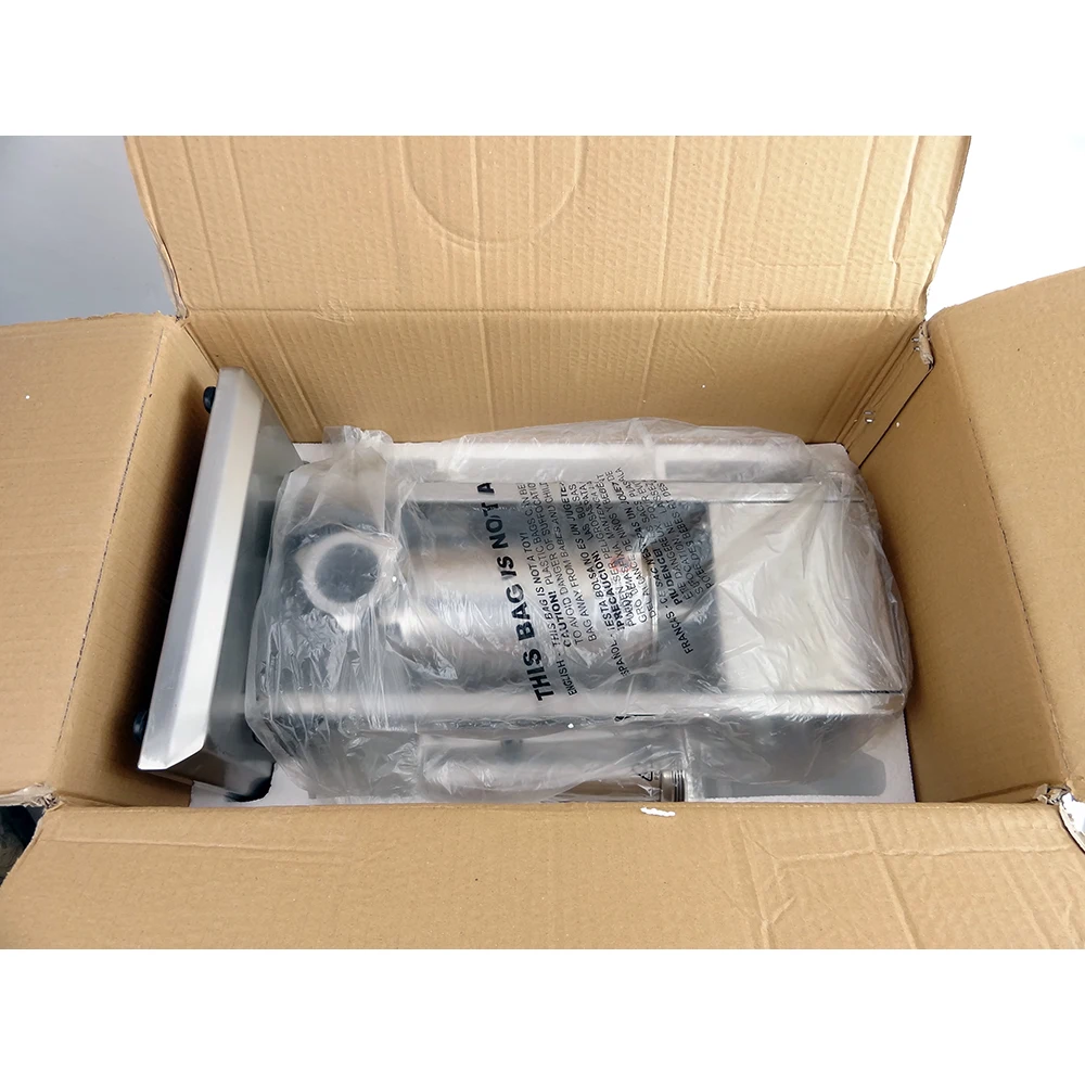 Вертикальный колбасный шприц с 3 наполнителями SF3 V батареpak из нержавеющей стали