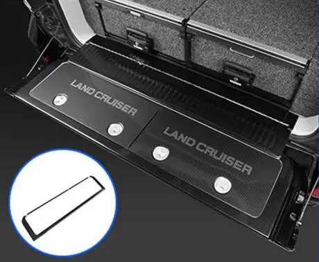 Carbon Frame Для Toyota Land Cruiser 2008- аксессуары Автомобильная задняя защитная решетка порог для багажника Защитная панель для автостайлинга - Название цвета: Carbon Frame