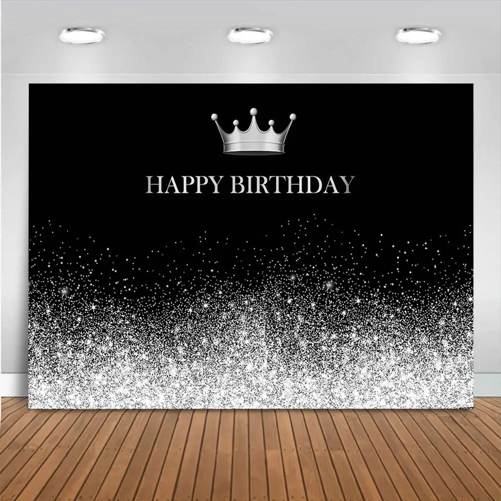 Фон для фотосъемки с днем рождения золотистый и черный серебристый блестящий фон