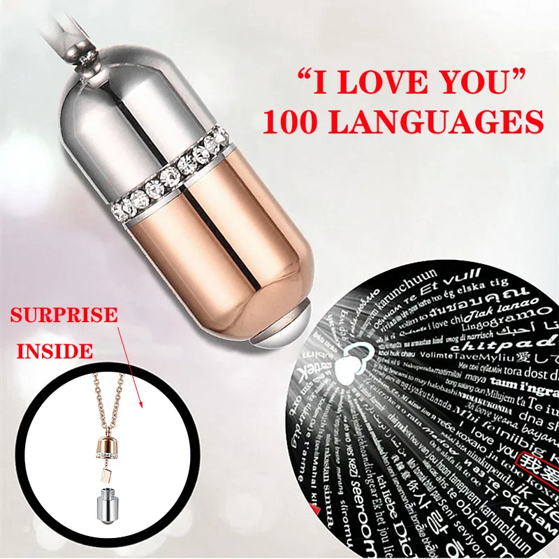 Fengnee Роскошные ювелирные изделия из нержавеющей стали для женщин Любовь розовое