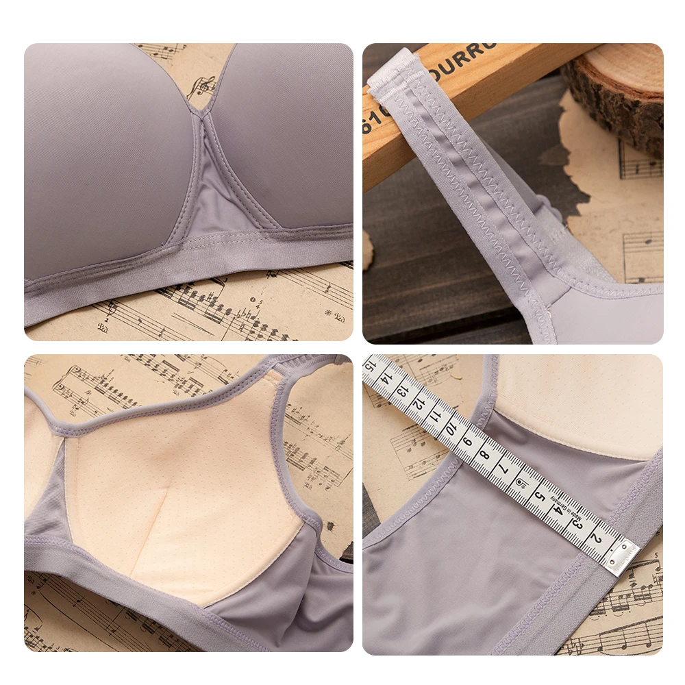 Бюстгальтер пуш-ап без косточек для женщин бюстгальтер тонкой груди размера плюс