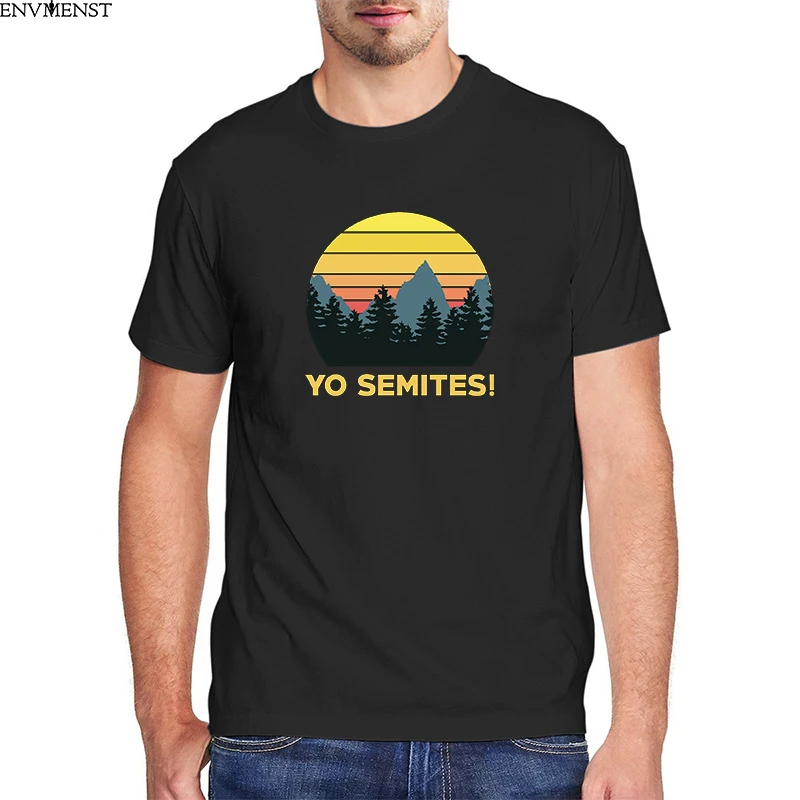 

2021 Men Summer Short Sleeve T-Shirt Yo Semite Go Casual cotton letter printed Mens T-shirt home Streetwear short sleeve tee