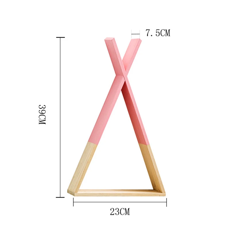 

Nordic Wooden Fork Storage Shelf Decorative For Kids Room Wall Shelf Home Living Room Wall Hanging Storage And Finishing