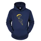 Модные мужские толстовки с парашютом, прыгающим парашютом, пилотом, Дизайнерские свитшоты с принтом, Мужская Повседневная Толстовка большого размера с длинным рукавом, Топ