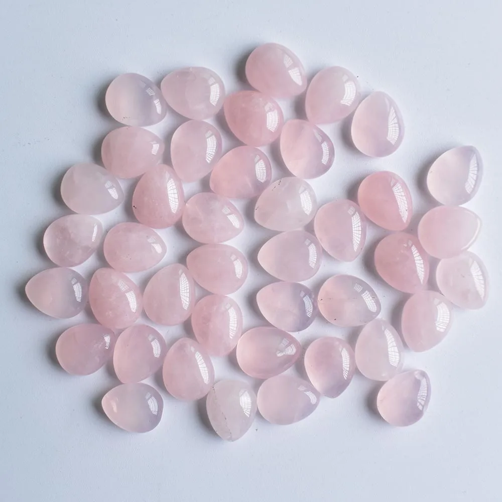 

Лидер продаж 2020, высокое качество, кабошон с кабошоном из натурального розового камня, бусины 8x10 мм для изготовления ювелирных изделий, 50 шт....