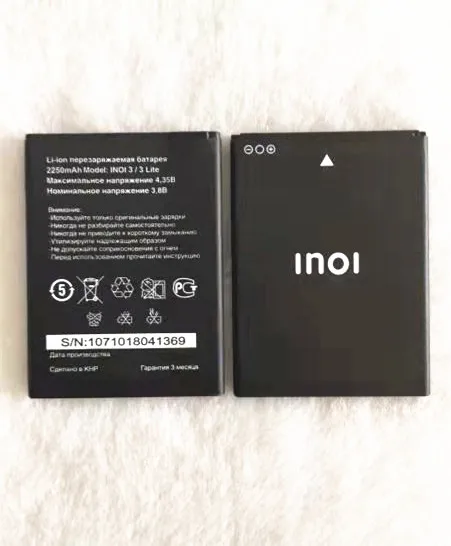 Оригинальный 10 шт. 2250 мАч inoi3 Аккумулятор для INOI 3 Lite INOI3 Phone в наличии новая