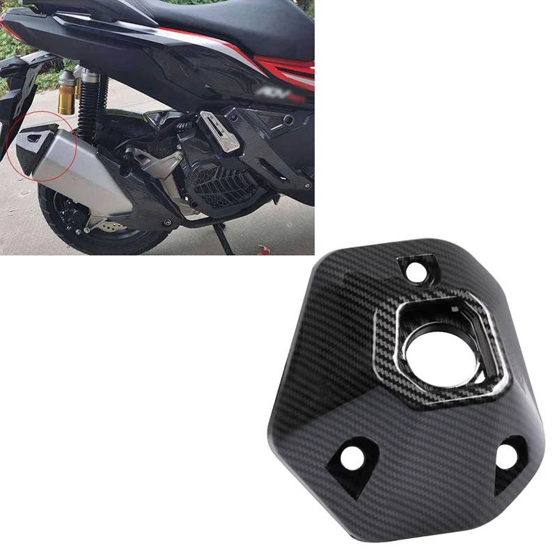 

ADV150 Motorcycle Exhaust Pipe Cover Decorator Exhaust Port Protective Cover for HONDA ADV150 ADV 150 2019-2020