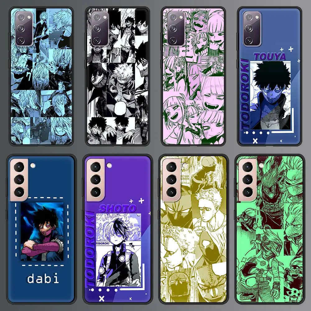 

My Hero Academia Anime Manga Case For Samsung Galaxy S21 Ultra S20 FE S10 S9 Plus S10E S8 Soft Silicone Black Phone Cover Shell