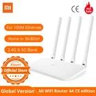 Глобальная версия Xiaomi Mi Router 4A Standard Edition 100M 2,4 ГГц 5 ГГц WiFi ROM 16 Мб DDR3 64 Мб с высоким коэффициентом усиления 4 антенны удаленное приложение Con