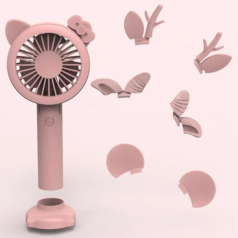 Вентилятор портативный USB Перезаряжаемый вентилятор светодиодный светильник