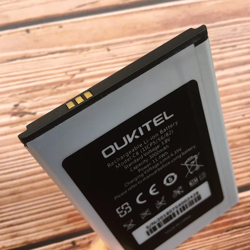 Original For Oukitel K4000 Pro 4600mAh Battery MTK6735P Quad Core 5.0&quot C4 2000mAh OUKITEL C8 3000mAh Batteries | Мобильные