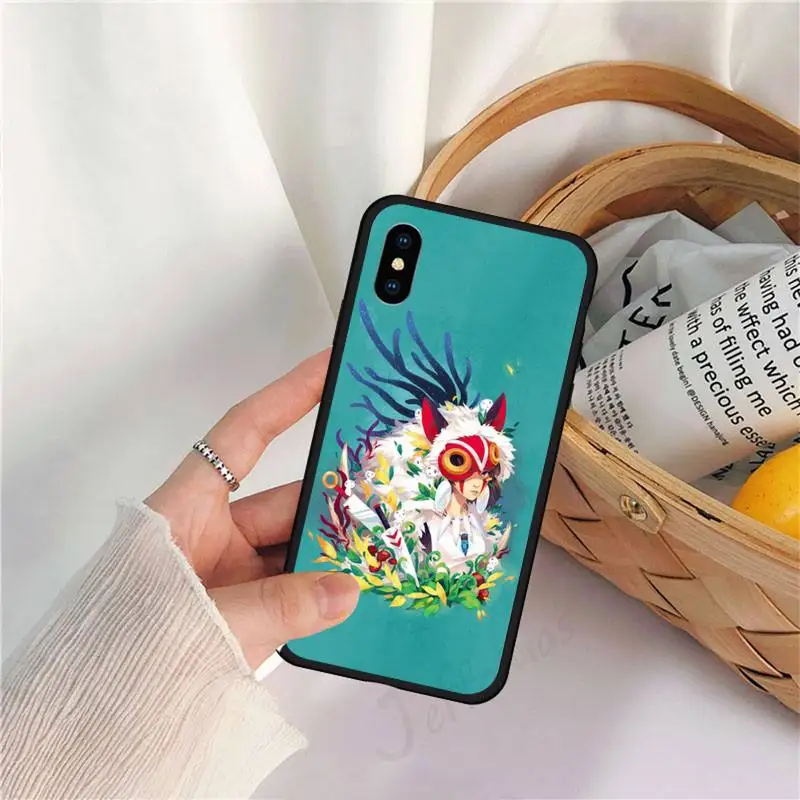 

Mononoke Hime Japan anime Phone Case for iPhone 11 12 pro XS MAX 8 7 6 6S Plus X 5S SE 2020 XR