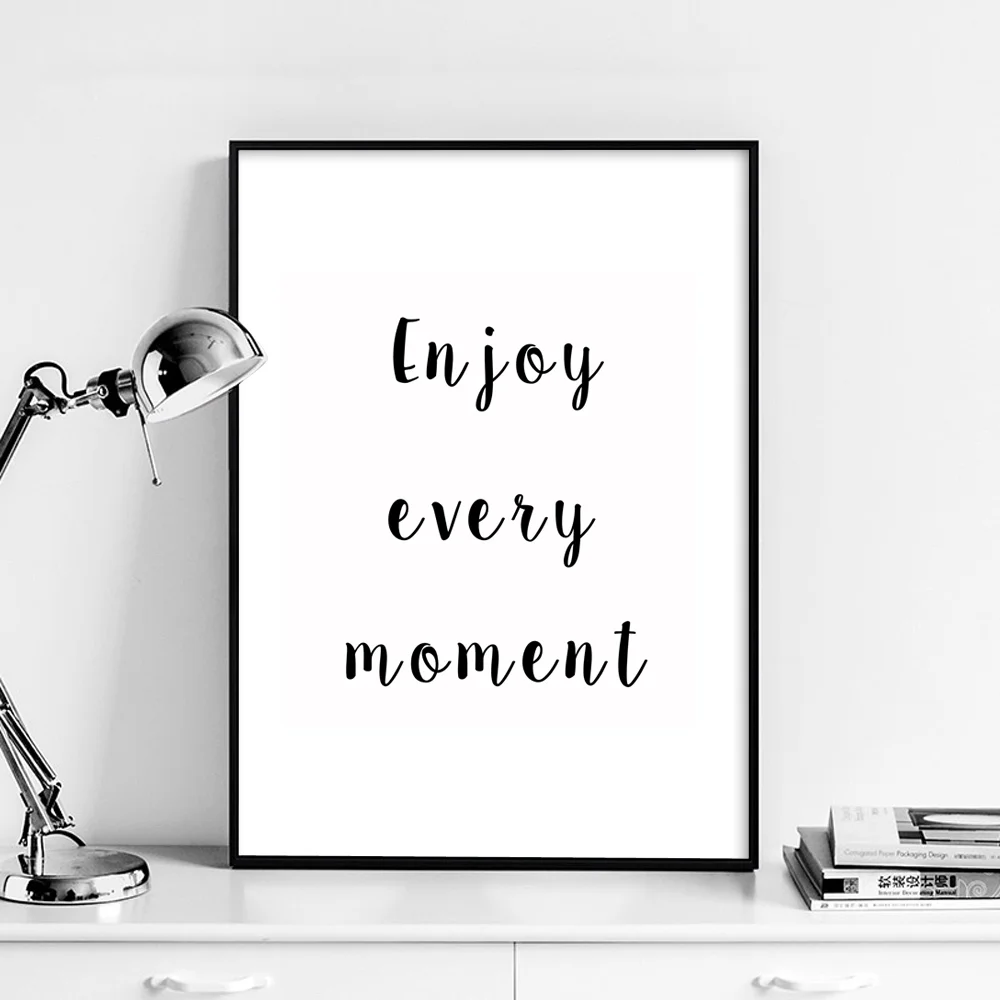 Настенная картина в простом стиле печать на холсте постер с цитатами