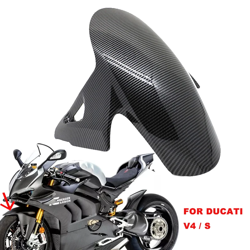 Suitable for Ducati Panigale V4 V4S Motorcycle Carbon Fiber Front and Rear Mudguard Splash Plate 2018 2019 2020 ABS Injection