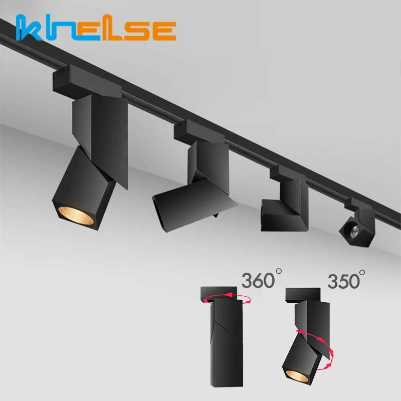 Современный складной кубический светодиодный Трековый светильник Регулируемый